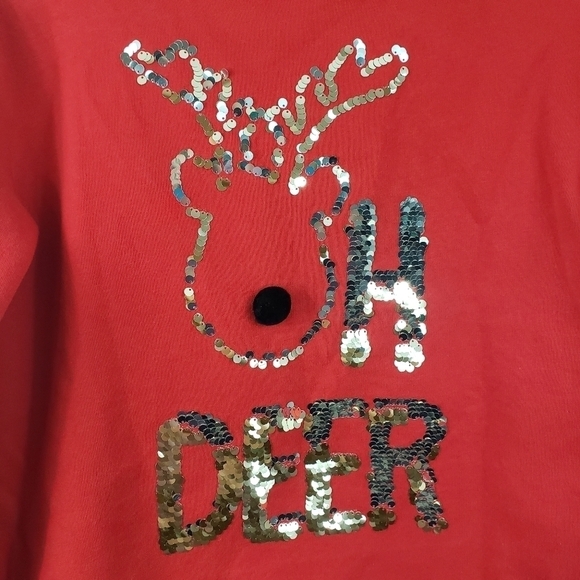 JUSTICE Long Sleeve Flippy Hoodie Size 14/16 - Picture 2 of 8